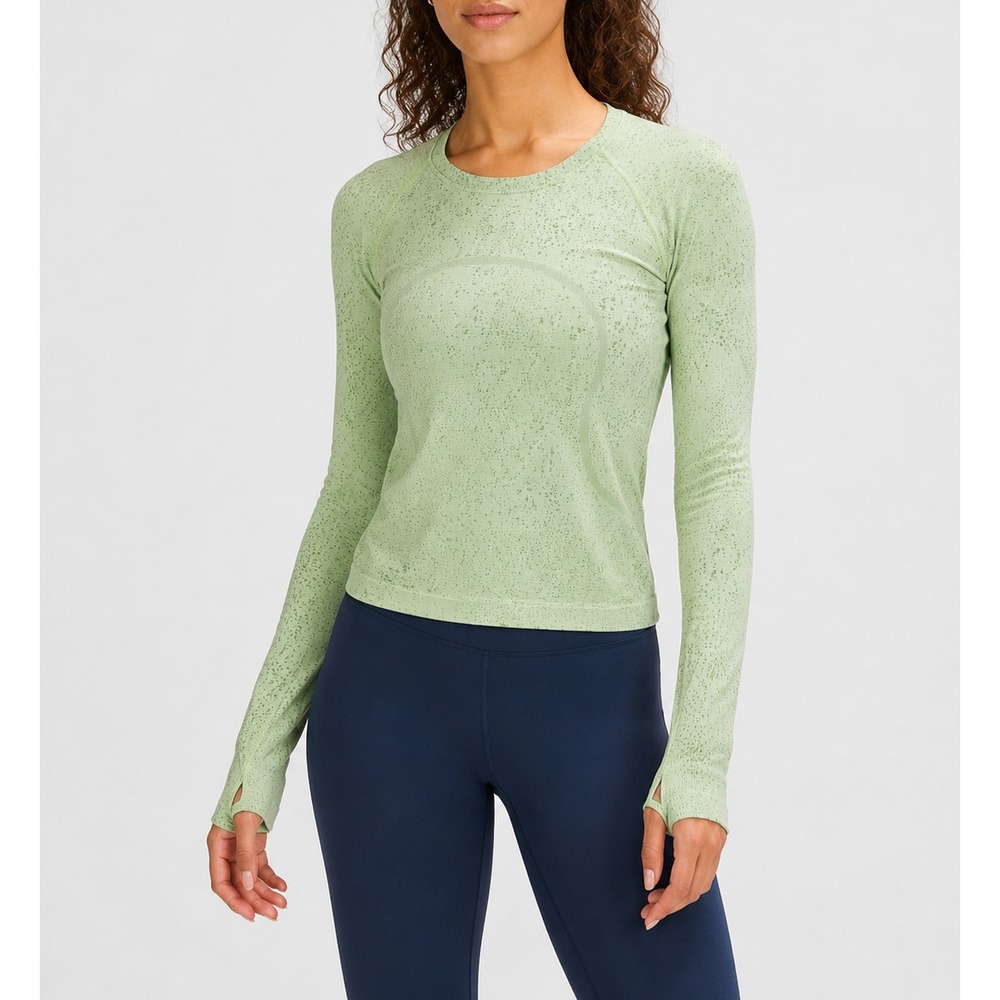 Lululemon Swiftly Tech Long Sleeve 2.0 Race Length Mint Green Size 10